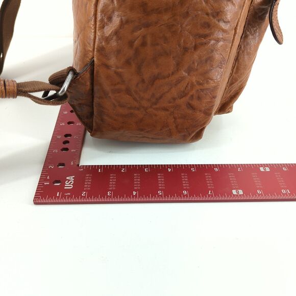 FRYE Backpack Bag Washed Tan Brown Leather Academia School 34DB0524-269 NEW - Picture 11 of 11